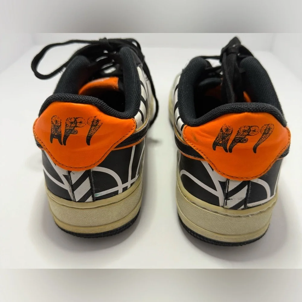Nike Air Force 1 '07 LV8 'White Black Orange' Sneakers 823511-104
